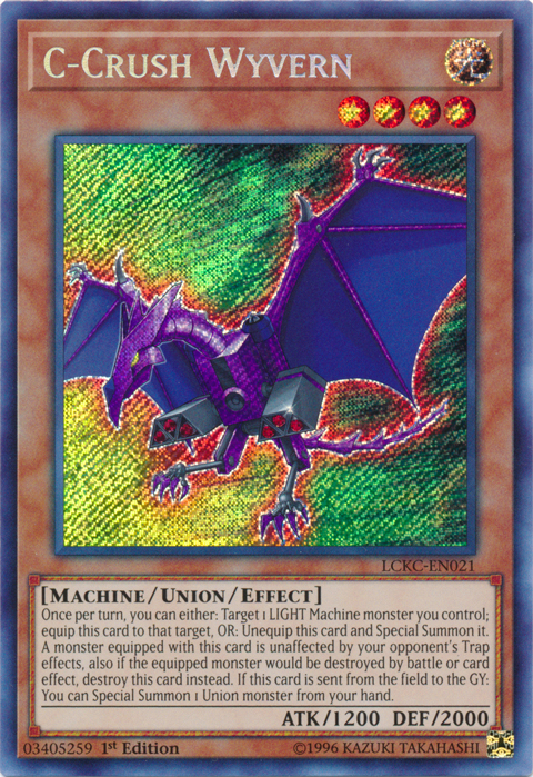 C-Crush Wyvern [LCKC-EN021] Secret Rare Fashion