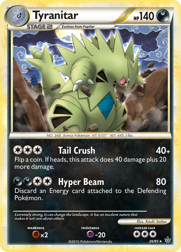 Tyranitar (26 95) [HeartGold & SoulSilver: Unleashed] Fashion