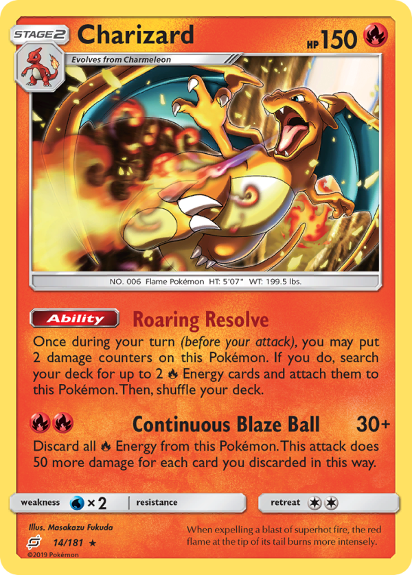 Charizard (14 181) (Cosmos Holo) [Sun & Moon: Team Up] For Discount