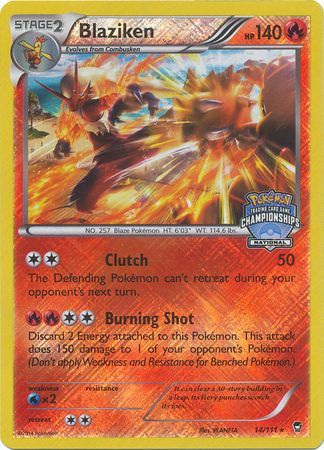 Blaziken (14 111) (National Championship Promo) [XY: Furious Fists] Sale