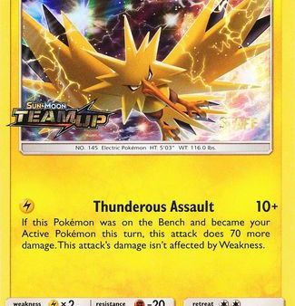 Zapdos (SM159) (Staff) [Sun & Moon: Black Star Promos] Cheap