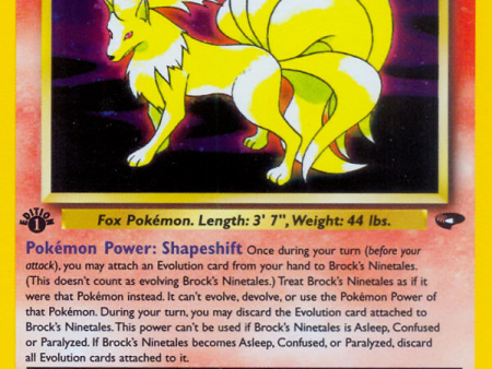 Brock s Ninetales (3 132) [Gym Challenge 1st Edition] Discount