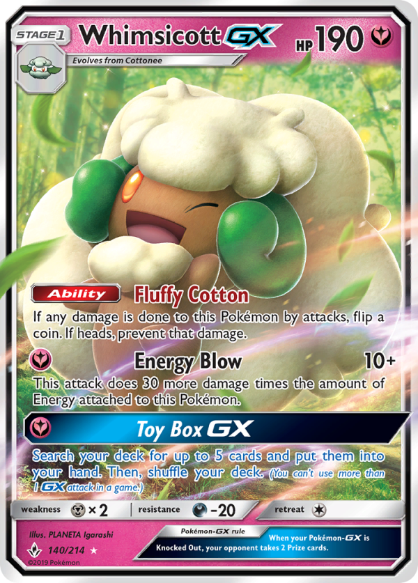 Whimsicott GX (140 214) [Sun & Moon: Unbroken Bonds] Cheap