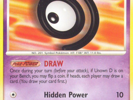 Unown D (68 130) [Diamond & Pearl: Base Set] For Cheap