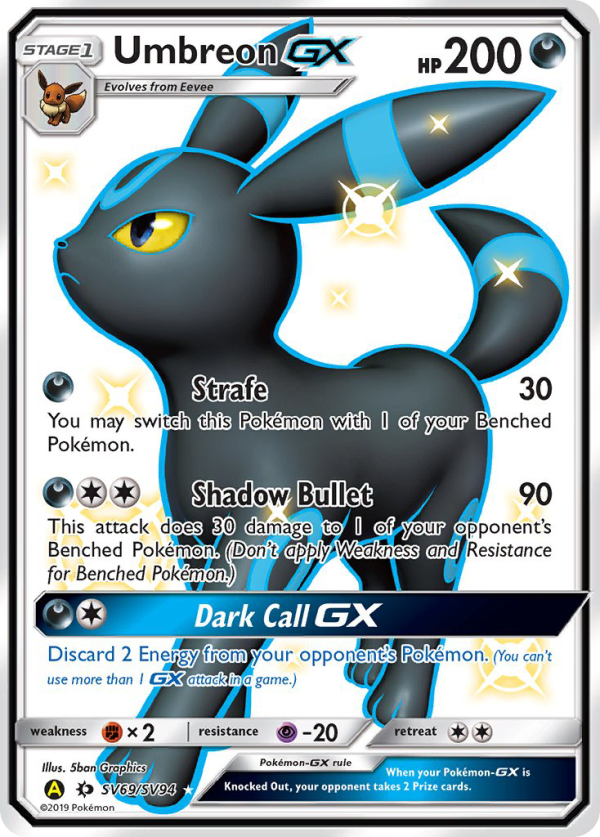 Umbreon GX (SV69 SV94) [Sun & Moon: Hidden Fates - Shiny Vault] For Discount