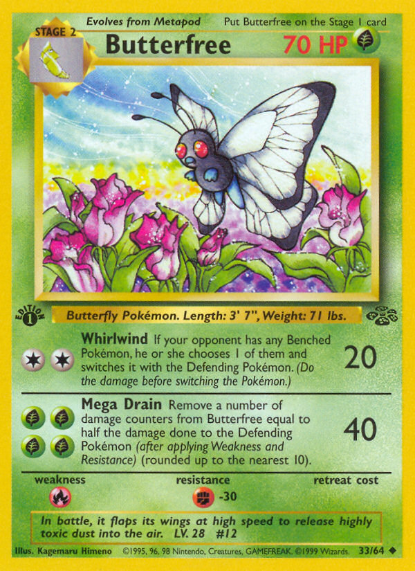 Butterfree (33 64) [Jungle 1st Edition] Hot on Sale