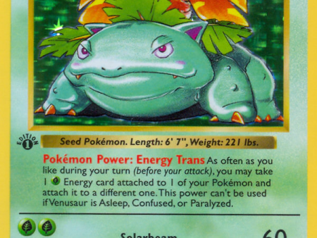 Venusaur (15 102) (Shadowless) [Base Set 1st Edition] Supply