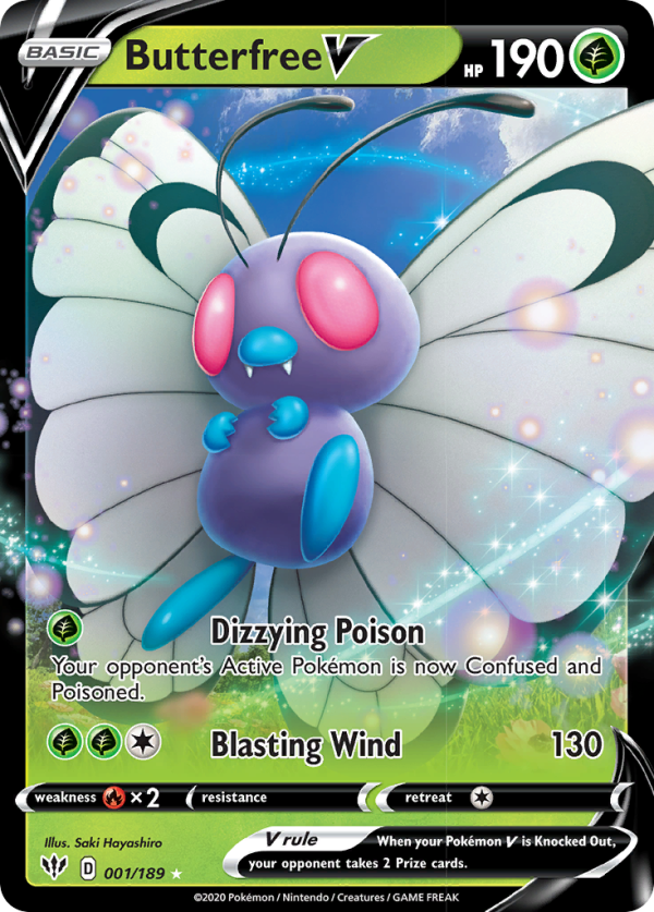 Butterfree V (1 189) [Sword & Shield: Darkness Ablaze] For Discount