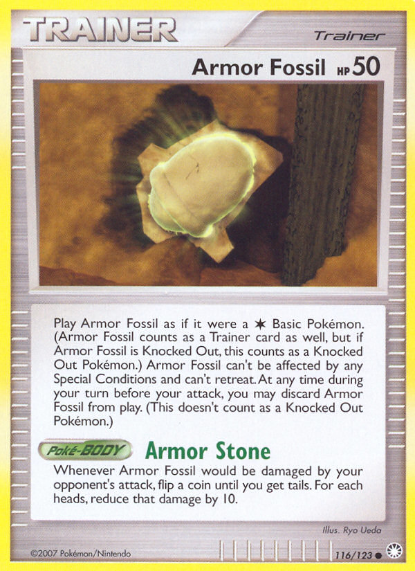 Armor Fossil (116 123) [Diamond & Pearl: Mysterious Treasures] Discount