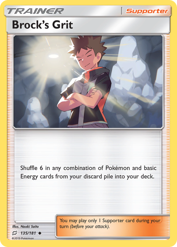 Brock s Grit (135 181) [Sun & Moon: Team Up] Cheap